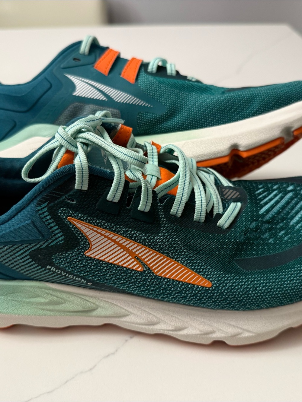 Altra Teal and Orange Mesh Stability Running Shoes - Picture 3 of 7